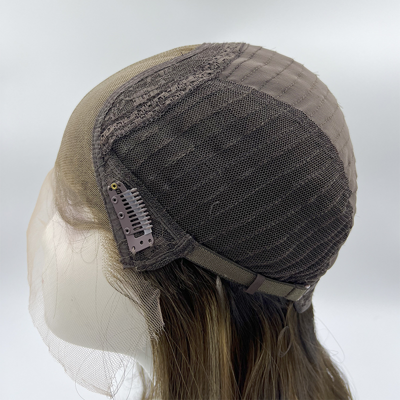 Front Lace Top Wig Lace top-#B6/10/12 Balayage-18 INCHES - Image 5