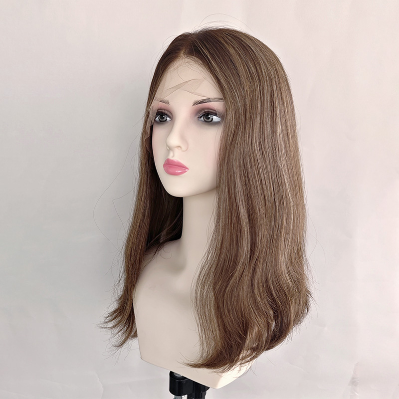 Front Lace Top Wig  Lace top-#B6/10/12 Balayage-18 INCHES