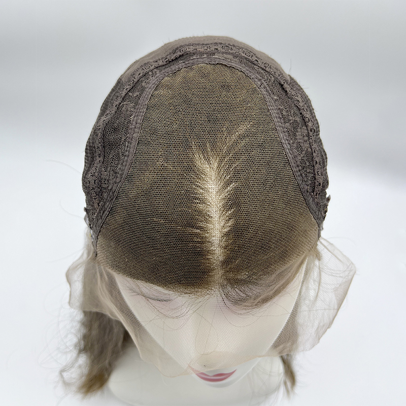 Front Lace Top Wig Lace top-#B6/10/12 Balayage-18 INCHES - Image 4