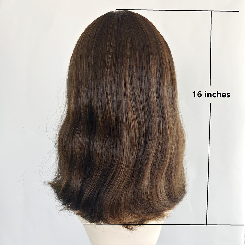 Ewish Wig Silk Top - 4/8# Highlight-16inches - Image 5