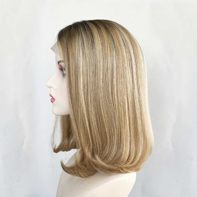 Swiss Front Lace -Lace Top Wig-#B16/20/1001 Balayage